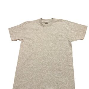 SUPREME authentic blank gray preshrunk cotton tee size Large brand new